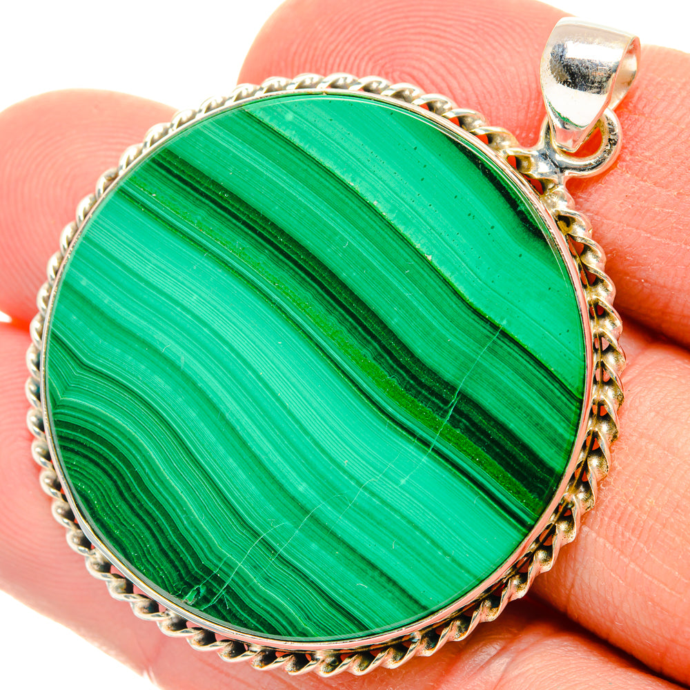Malachite Pendants handcrafted by Ana Silver Co - PD28499