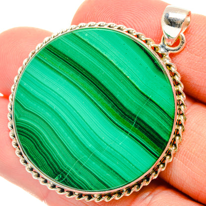 Malachite Pendants handcrafted by Ana Silver Co - PD28499