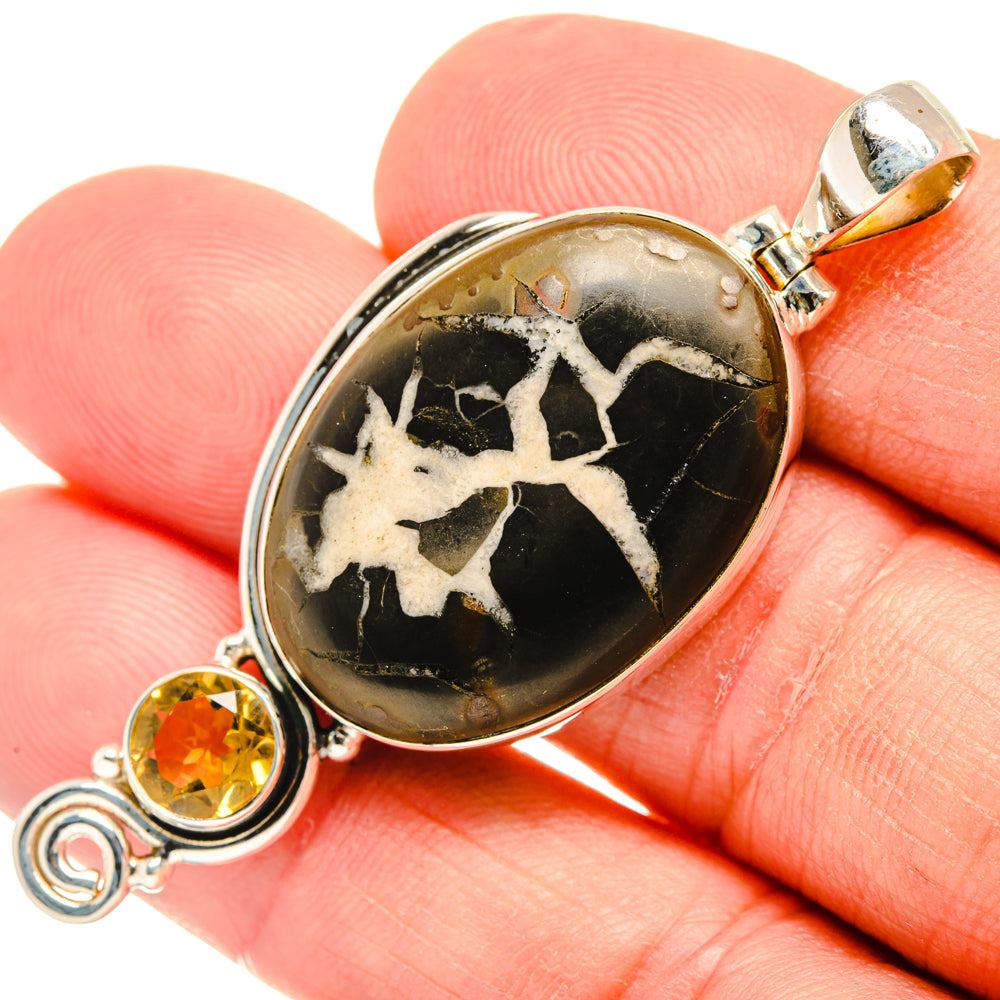 Septarian Geode Pendants handcrafted by Ana Silver Co - PD28518