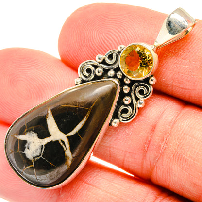 Septarian Geode Pendants handcrafted by Ana Silver Co - PD28519