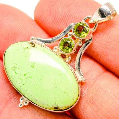 Lemon Chrysoprase Pendants handcrafted by Ana Silver Co - PD28520