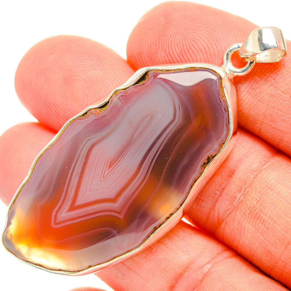Botswana Agate Pendants handcrafted by Ana Silver Co - PD28528