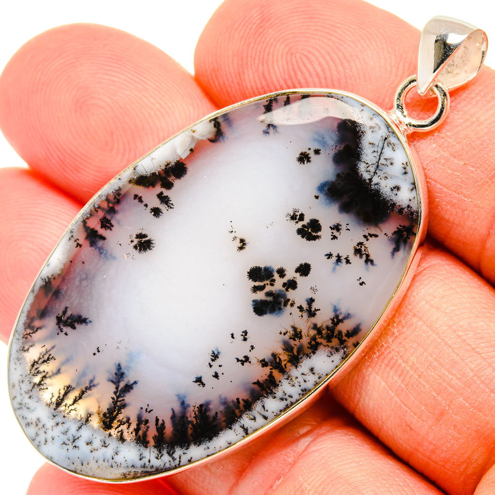 Dendritic Opal Pendants handcrafted by Ana Silver Co - PD28536