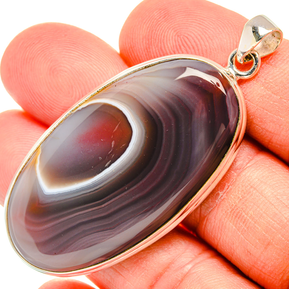Botswana Agate Pendants handcrafted by Ana Silver Co - PD28538