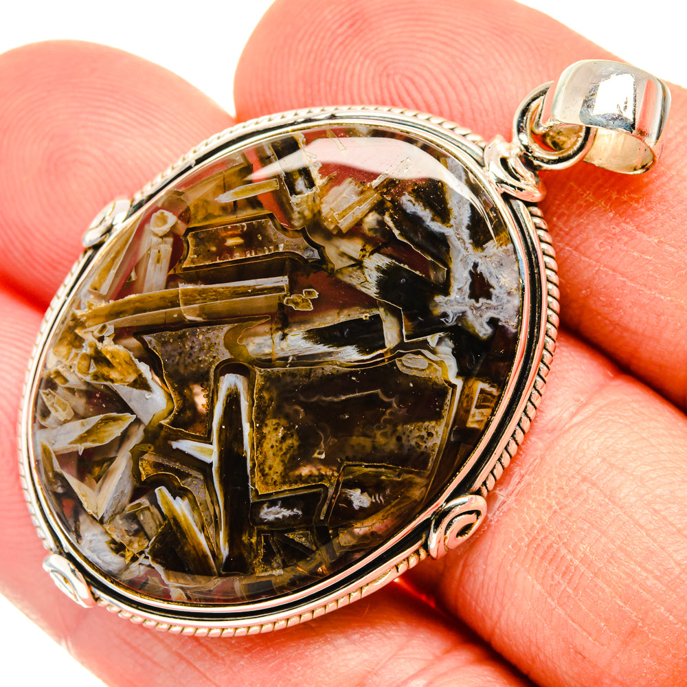 Turkish Tube Agate Pendants handcrafted by Ana Silver Co - PD28543