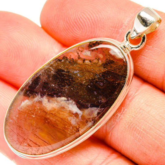 Moss Agate Pendants handcrafted by Ana Silver Co - PD28553