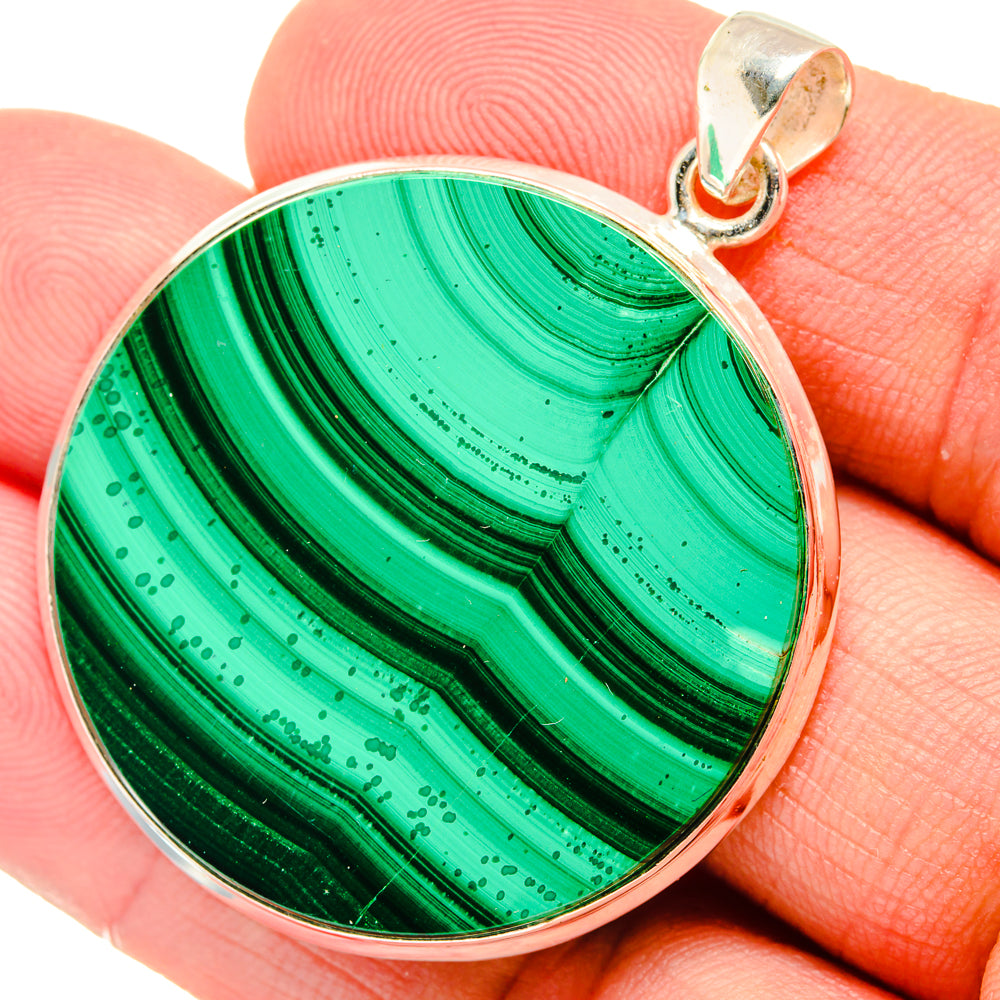 Malachite Pendants handcrafted by Ana Silver Co - PD28590