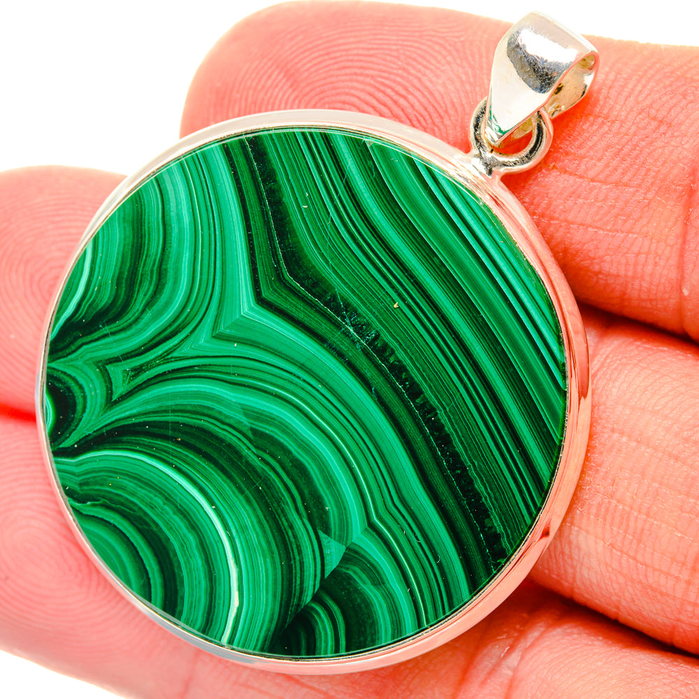Malachite Pendants handcrafted by Ana Silver Co - PD28591