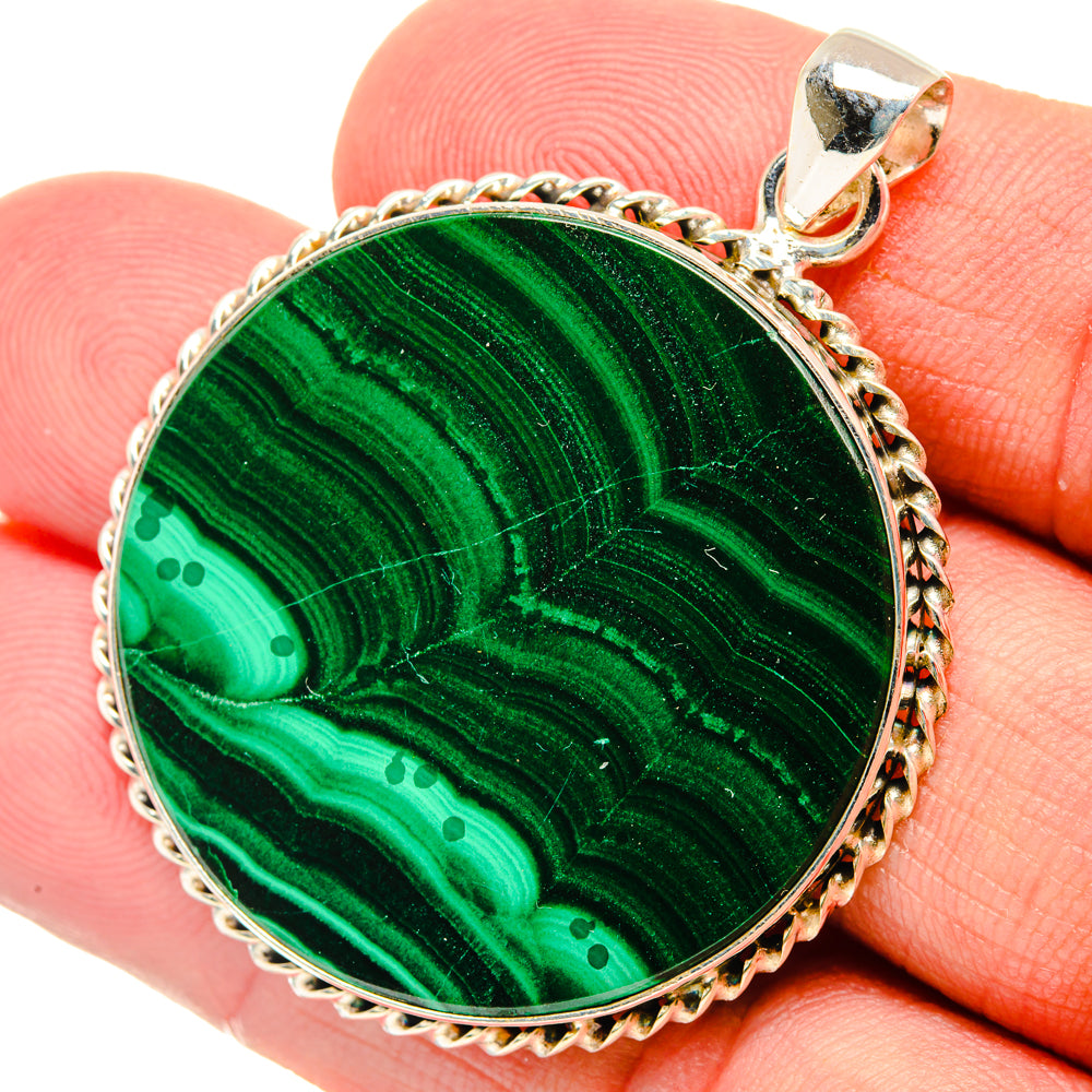 Malachite Pendants handcrafted by Ana Silver Co - PD28592