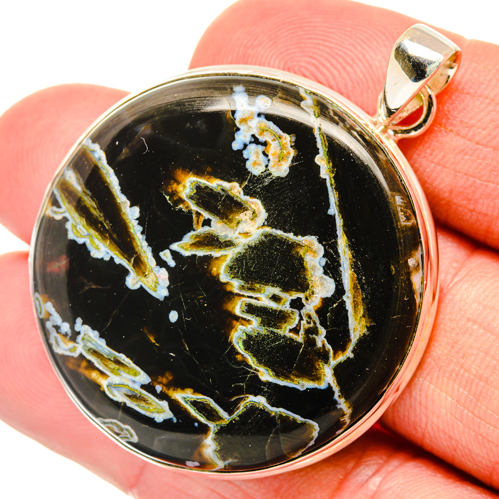 Turkish Tube Agate Pendants handcrafted by Ana Silver Co - PD28599