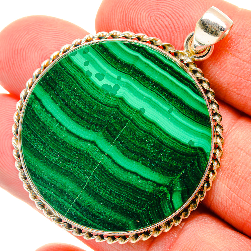 Malachite Pendants handcrafted by Ana Silver Co - PD28601
