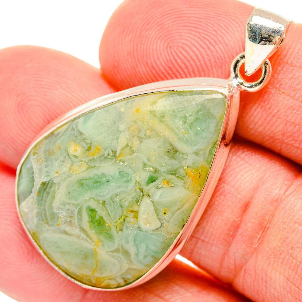 Peruvian Opal Pendants handcrafted by Ana Silver Co - PD28607