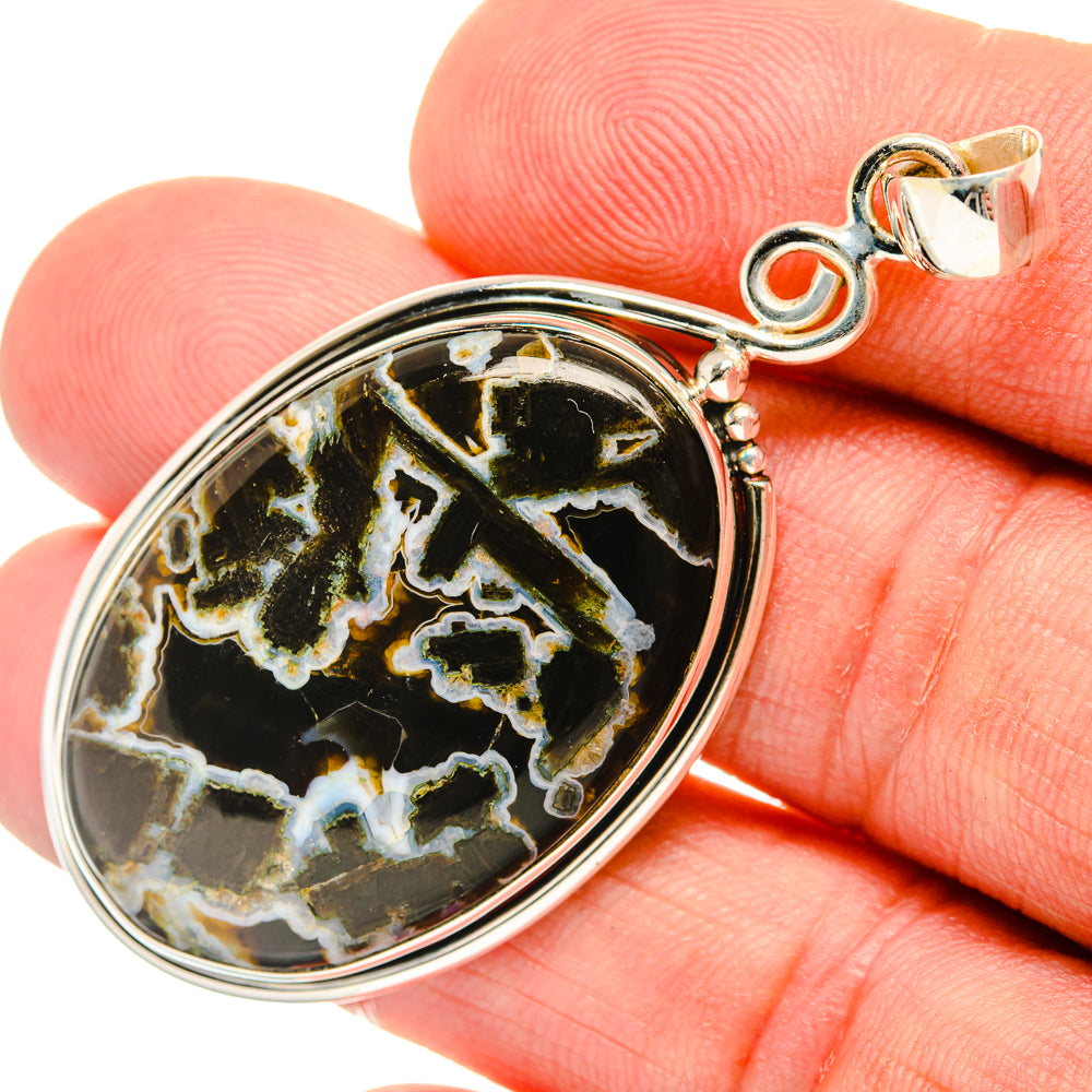Turkish Tube Agate Pendants handcrafted by Ana Silver Co - PD28610