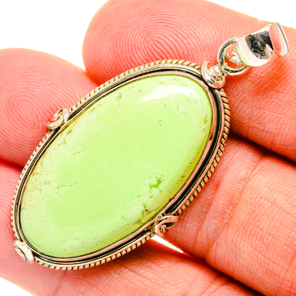 Lemon Chrysoprase Pendants handcrafted by Ana Silver Co - PD28626