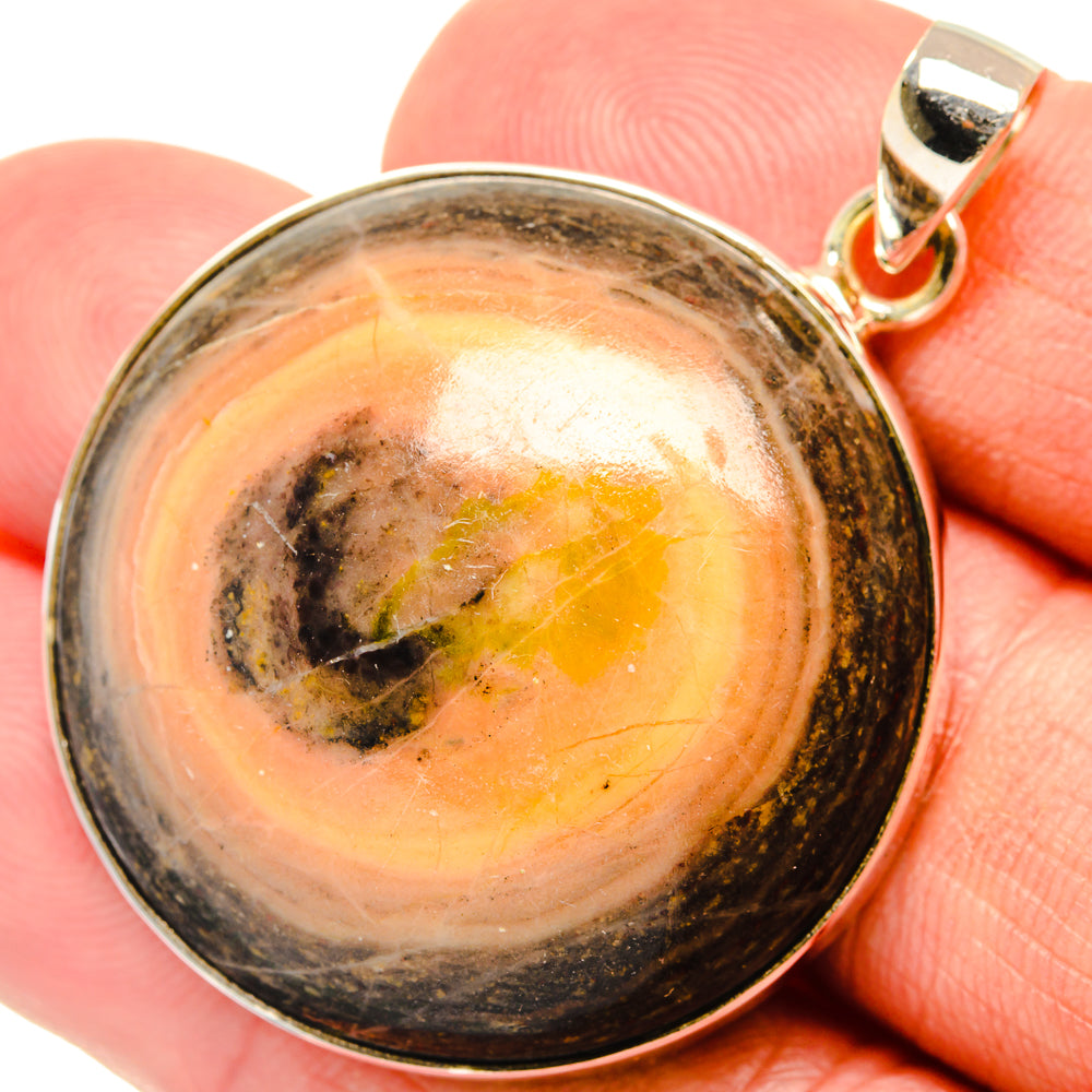 Bumble Bee Jasper Pendants handcrafted by Ana Silver Co - PD28640