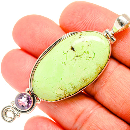 Lemon Chrysoprase Pendants handcrafted by Ana Silver Co - PD28642