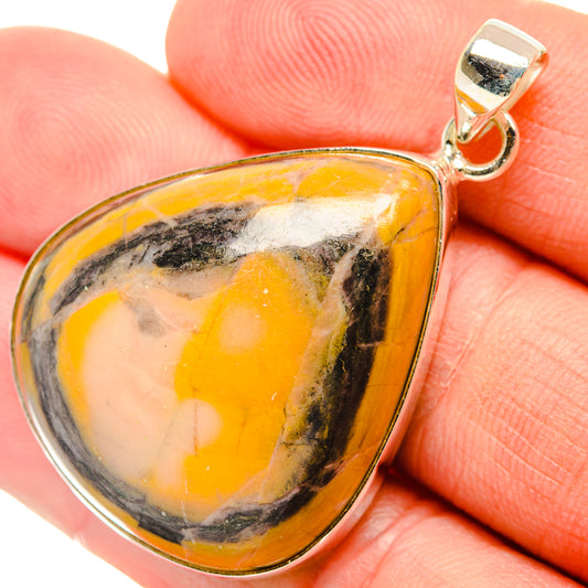 Bumble Bee Jasper Pendants handcrafted by Ana Silver Co - PD28643