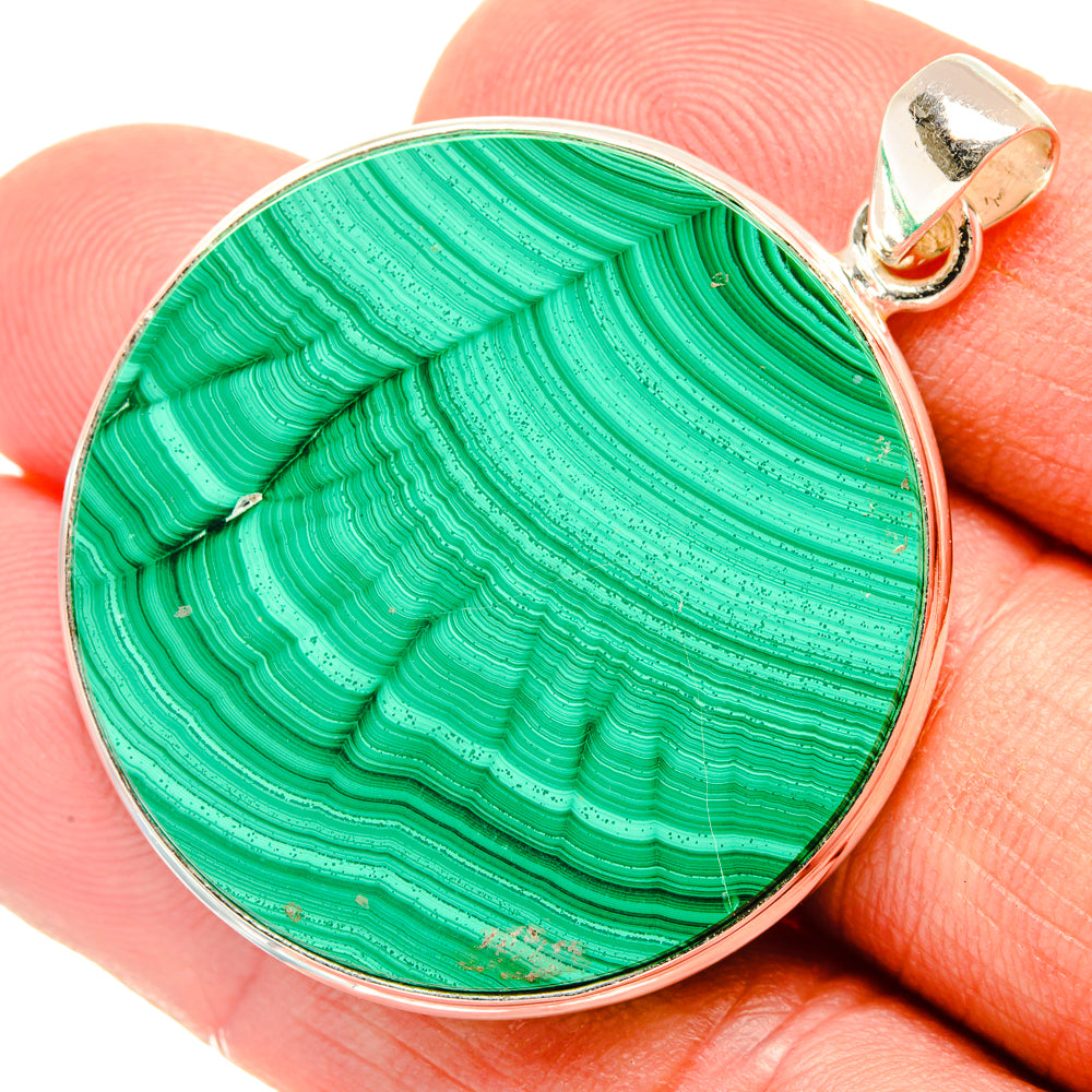 Malachite Pendants handcrafted by Ana Silver Co - PD28644