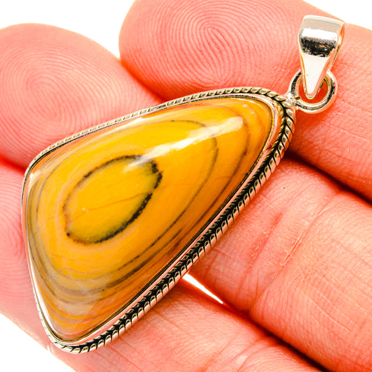 Bumble Bee Jasper Pendants handcrafted by Ana Silver Co - PD28648