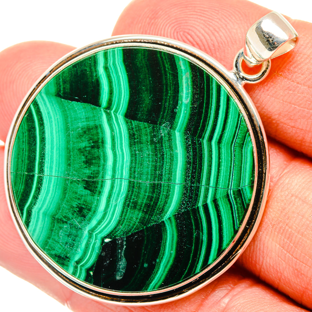 Malachite Pendants handcrafted by Ana Silver Co - PD28649