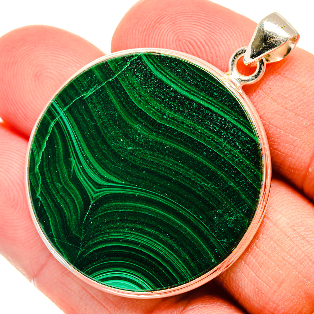 Malachite Pendants handcrafted by Ana Silver Co - PD28650
