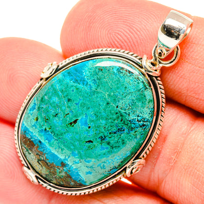 Chrysocolla Pendants handcrafted by Ana Silver Co - PD28658