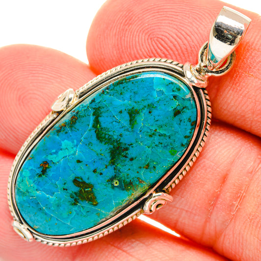 Chrysocolla Pendants handcrafted by Ana Silver Co - PD28659
