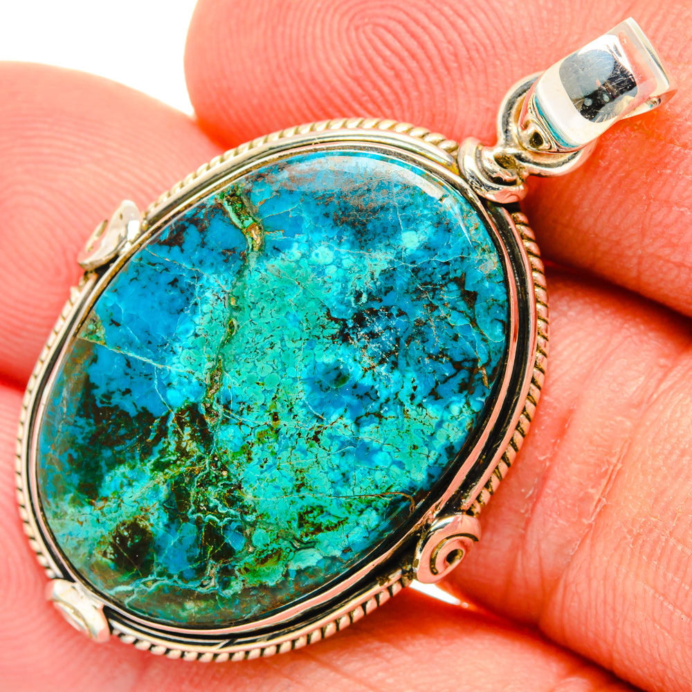 Chrysocolla Pendants handcrafted by Ana Silver Co - PD28662