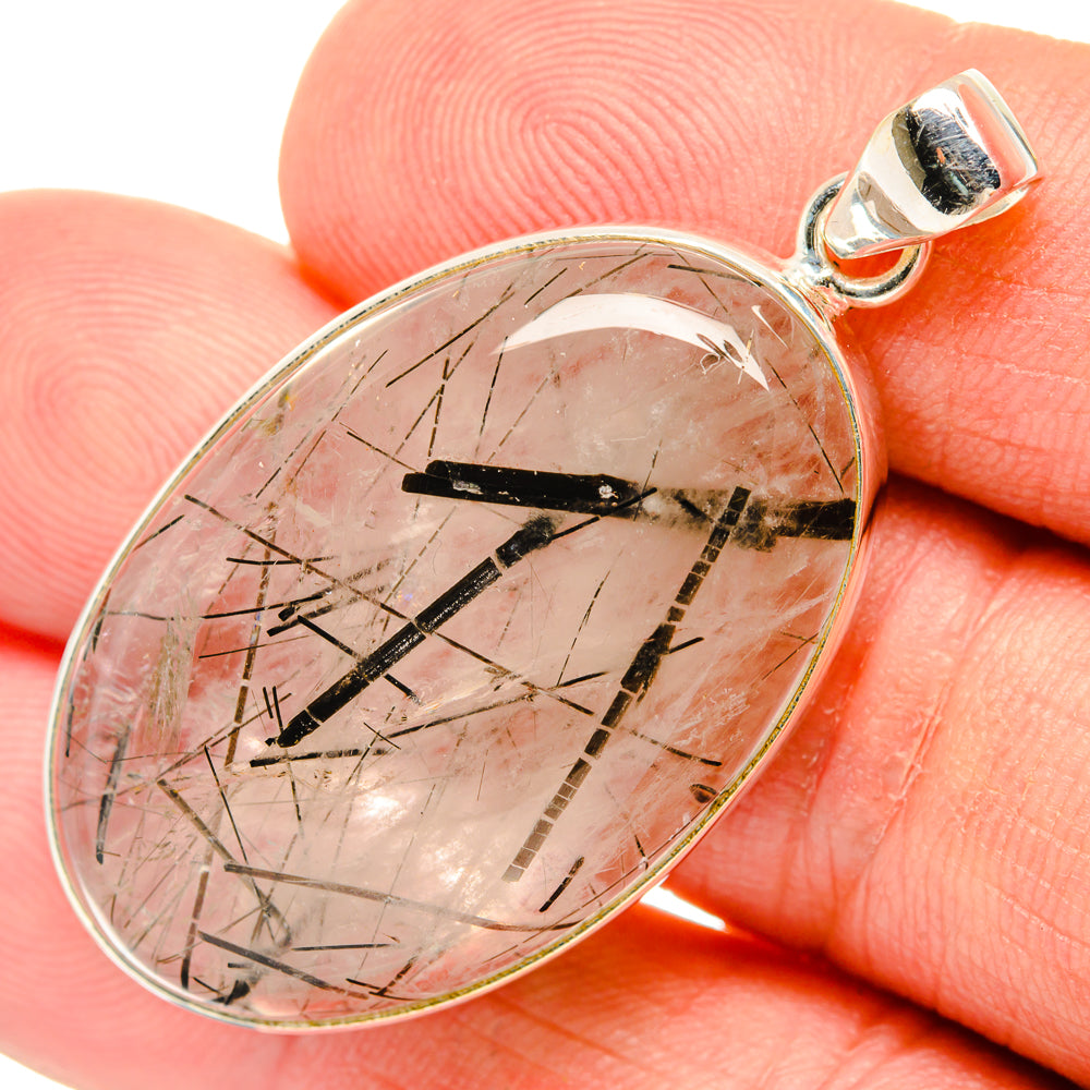 Tourmalinated Quartz Pendants handcrafted by Ana Silver Co - PD28670