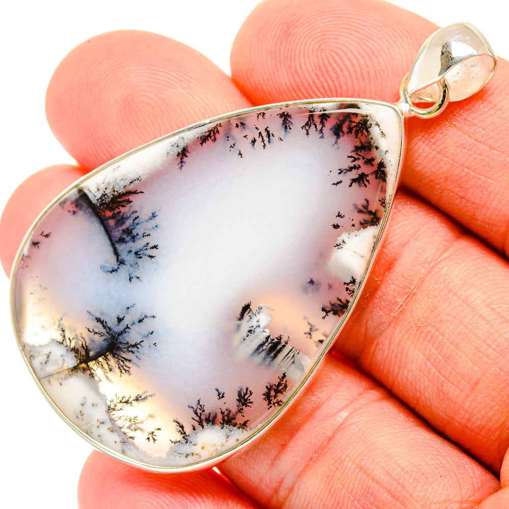 Dendritic Opal Pendants handcrafted by Ana Silver Co - PD28673