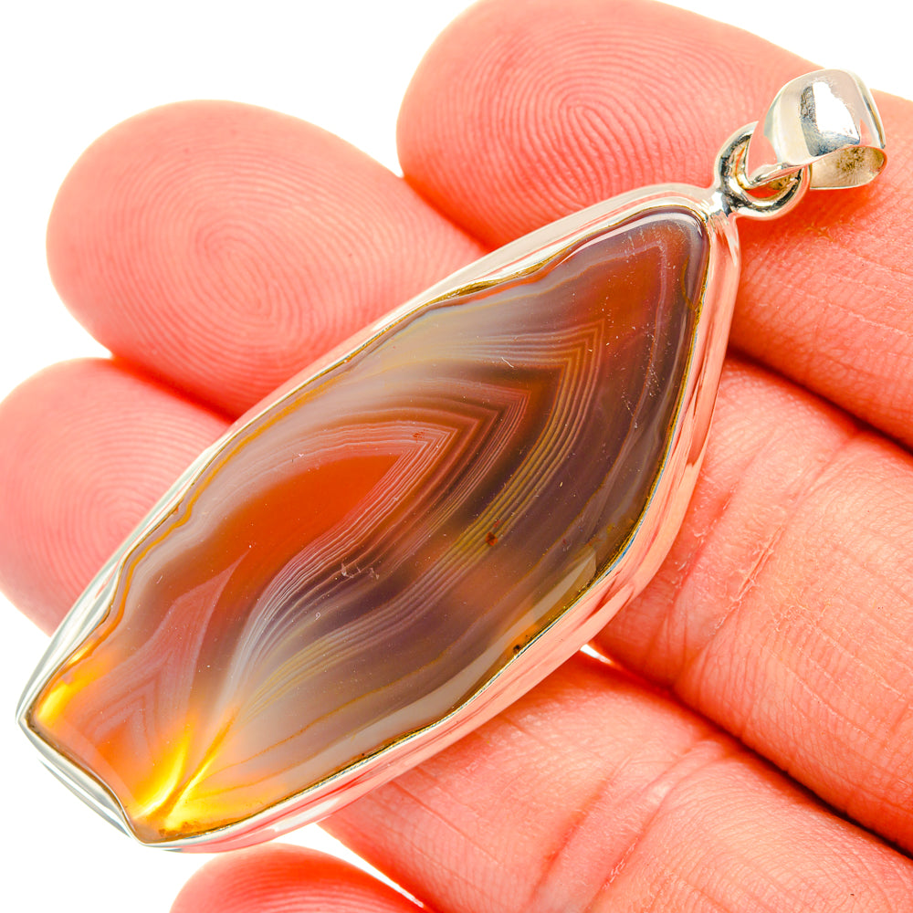 Botswana Agate Pendants handcrafted by Ana Silver Co - PD28681
