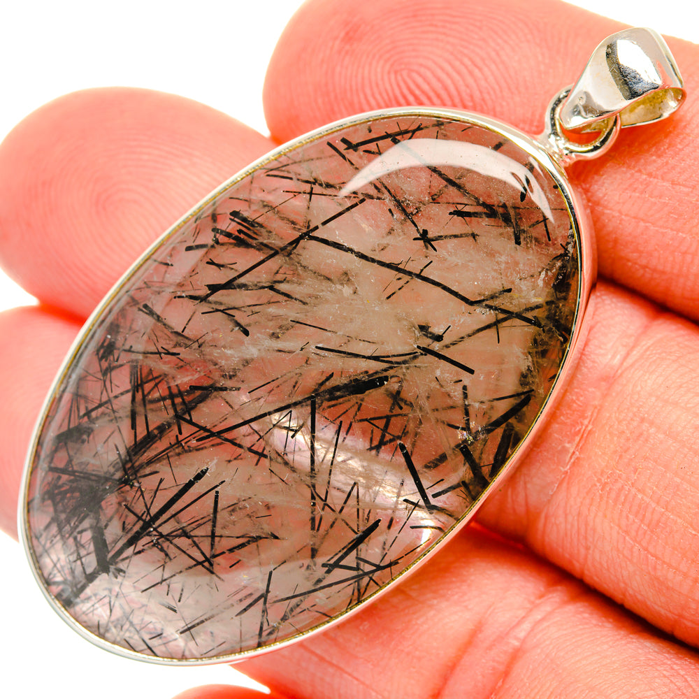 Tourmalinated Quartz Pendants handcrafted by Ana Silver Co - PD28683