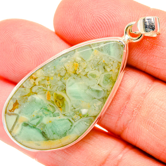 Peruvian Opal Pendants handcrafted by Ana Silver Co - PD28707