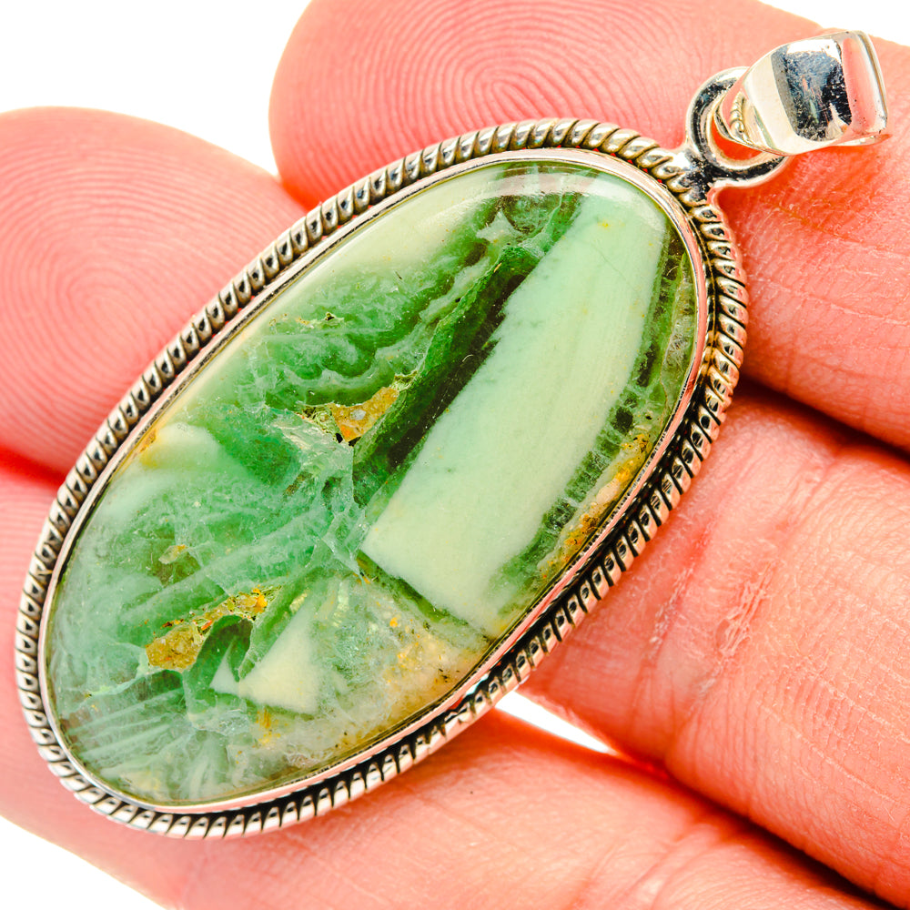 Peruvian Opal Pendants handcrafted by Ana Silver Co - PD28708