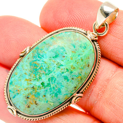 Chrysocolla Pendants handcrafted by Ana Silver Co - PD28709