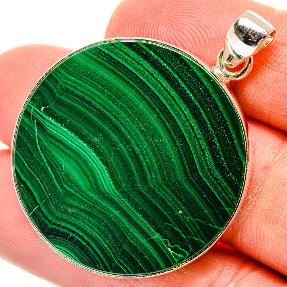 Malachite Pendants handcrafted by Ana Silver Co - PD28713