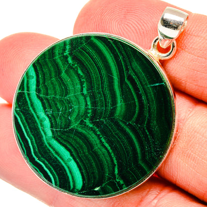 Malachite Pendants handcrafted by Ana Silver Co - PD28714