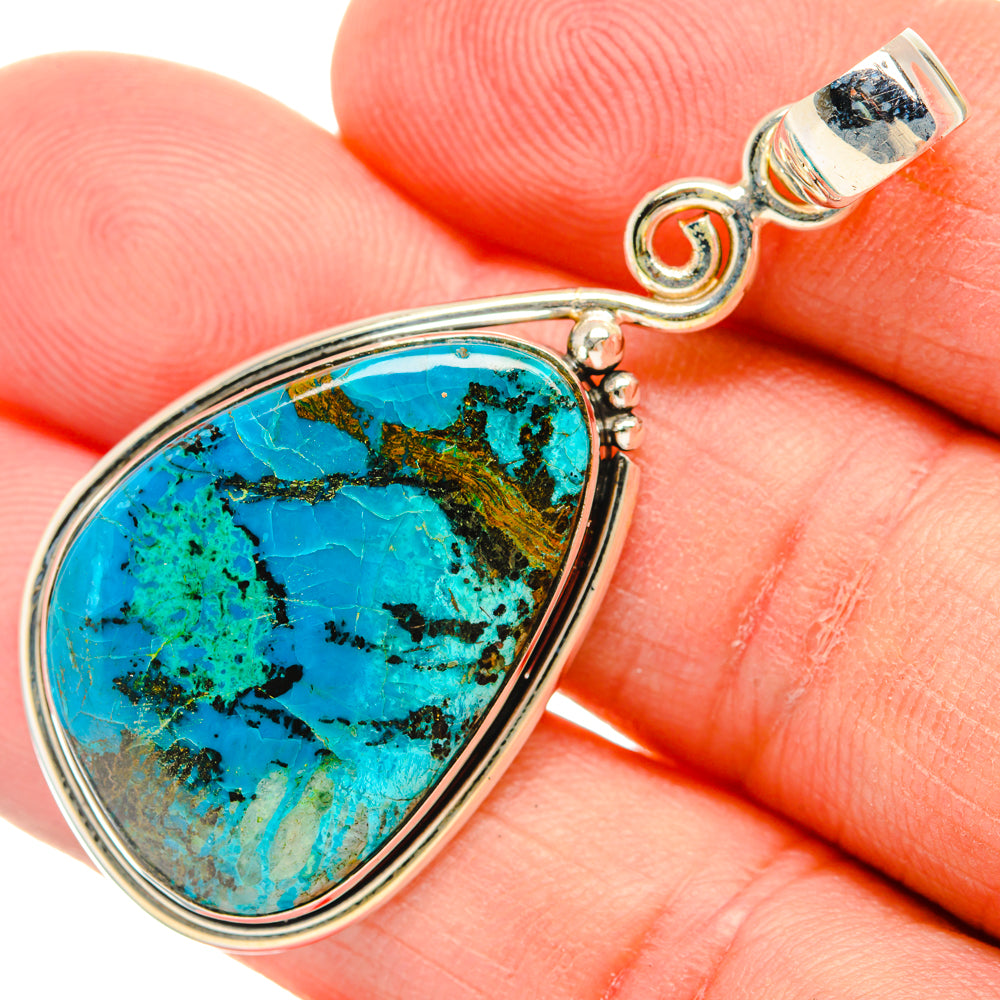 Chrysocolla Pendants handcrafted by Ana Silver Co - PD28717