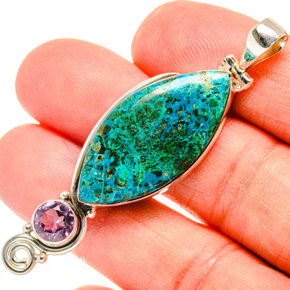 Chrysocolla Pendants handcrafted by Ana Silver Co - PD28718