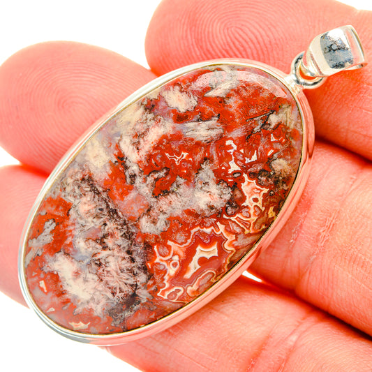 Crazy Lace Agate Pendants handcrafted by Ana Silver Co - PD28721