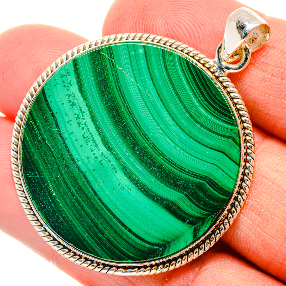 Malachite Pendants handcrafted by Ana Silver Co - PD28723