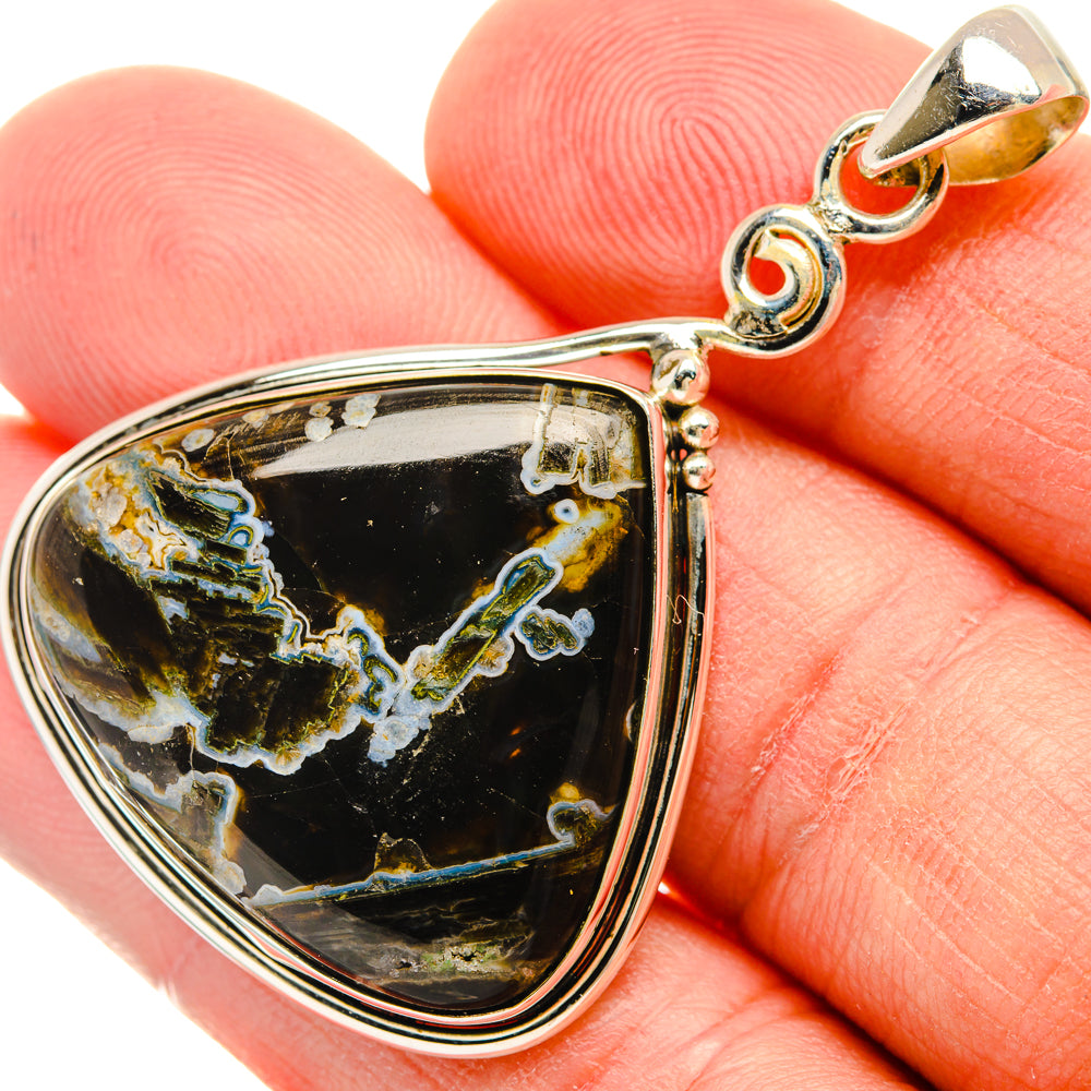 Turkish Tube Agate Pendants handcrafted by Ana Silver Co - PD28731