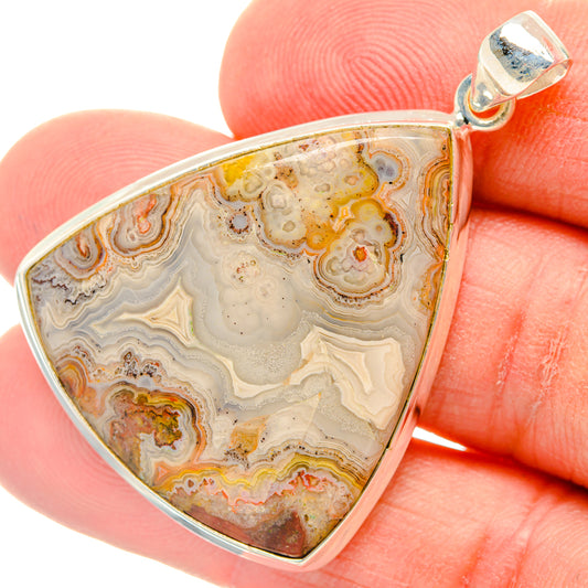 Laguna Lace Agate Pendants handcrafted by Ana Silver Co - PD28735