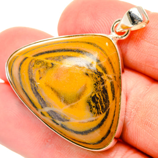 Bumble Bee Jasper Pendants handcrafted by Ana Silver Co - PD28741