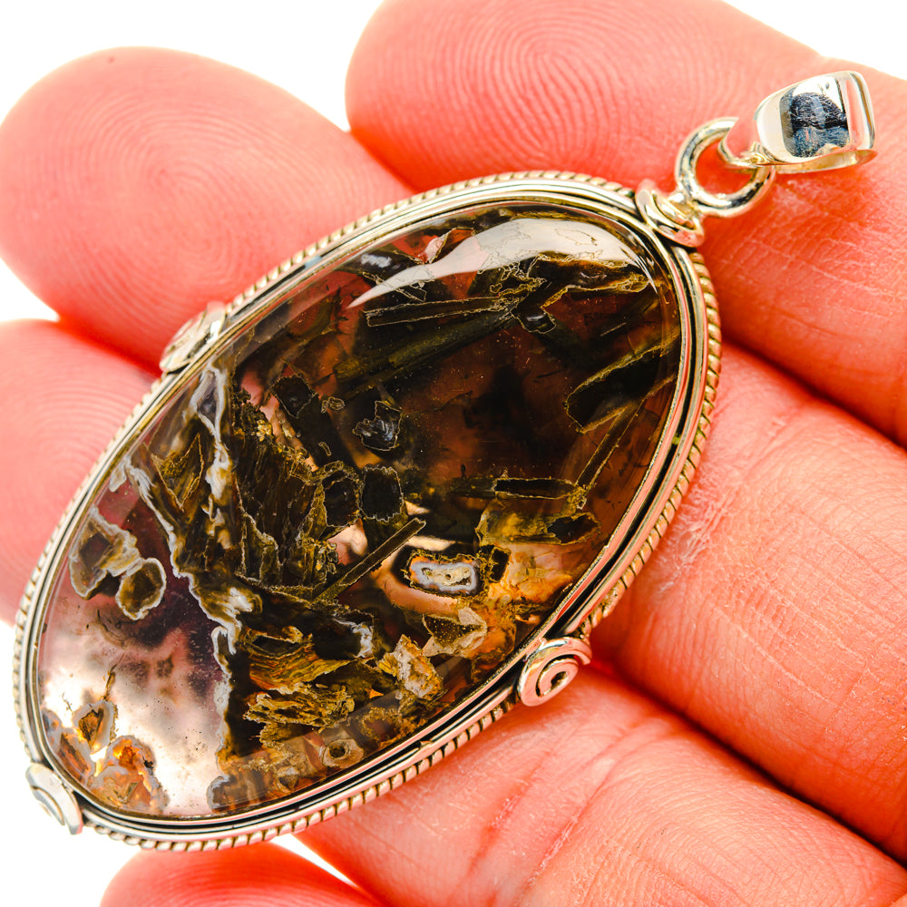 Turkish Tube Agate Pendants handcrafted by Ana Silver Co - PD28765
