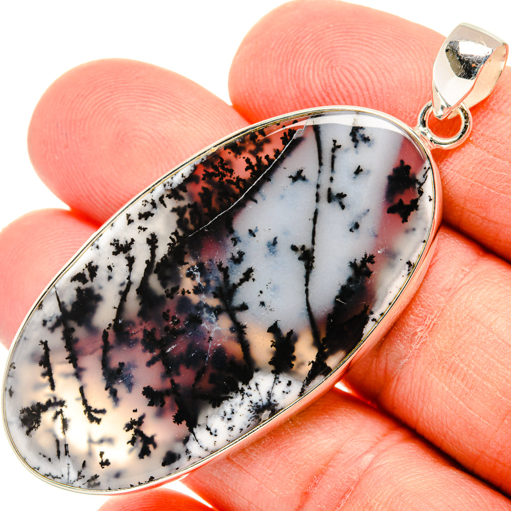 Dendritic Opal Pendants handcrafted by Ana Silver Co - PD28766