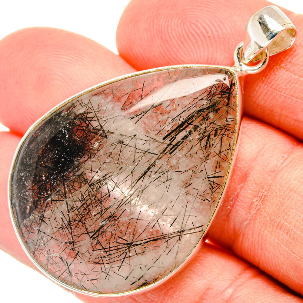 Tourmalinated Quartz Pendants handcrafted by Ana Silver Co - PD28768