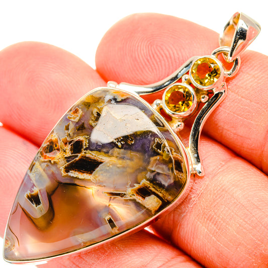 Turkish Tube Agate Pendants handcrafted by Ana Silver Co - PD28771