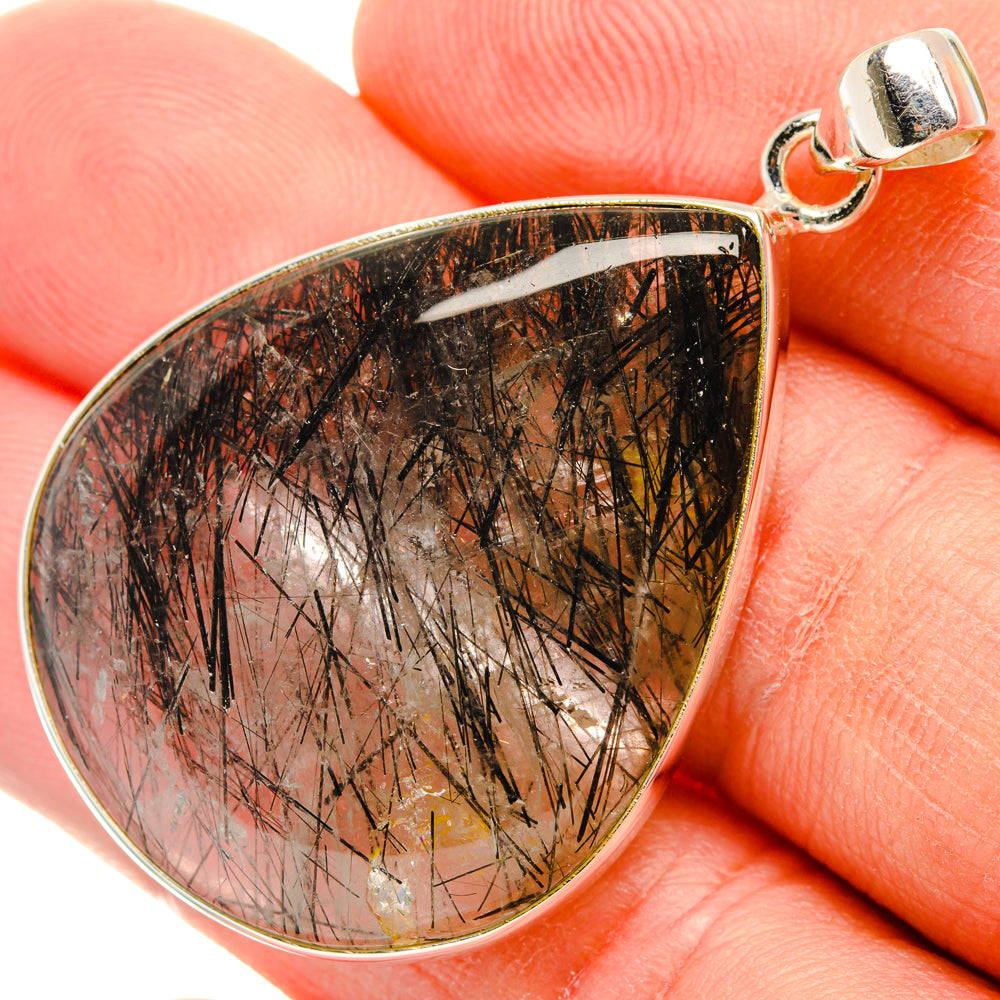 Tourmalinated Quartz Pendants handcrafted by Ana Silver Co - PD28775