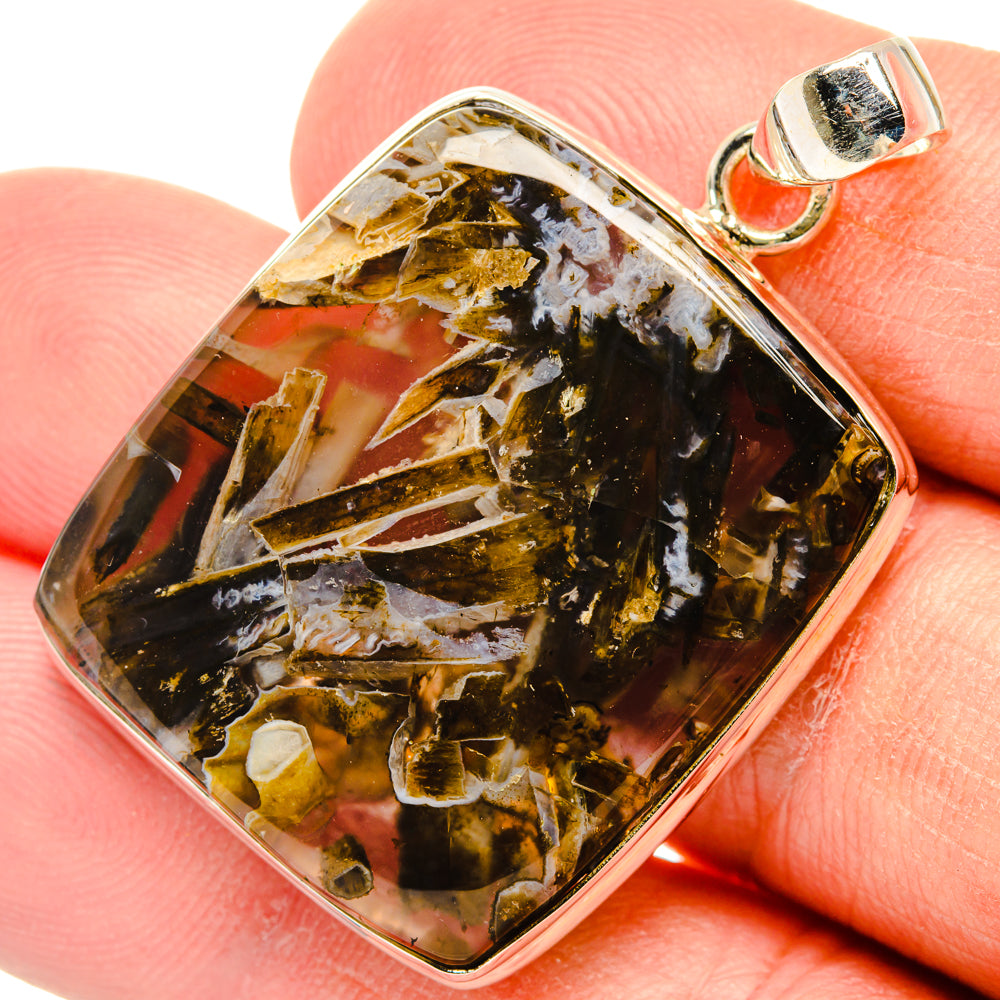 Turkish Tube Agate Pendants handcrafted by Ana Silver Co - PD28776